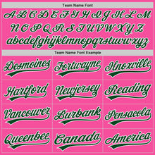 Load image into Gallery viewer, Custom Pink Green-White Two-Button Unisex Softball Jersey