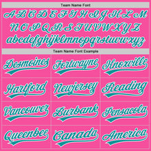 Load image into Gallery viewer, Custom Pink Teal-White Two-Button Unisex Softball Jersey
