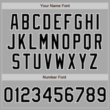 Load image into Gallery viewer, Custom Gray Black-White Two-Button Unisex Softball Jersey