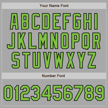 Load image into Gallery viewer, Custom Gray Neon Green-Black Two-Button Unisex Softball Jersey