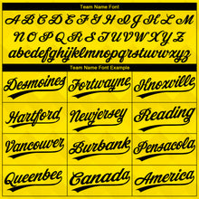 Load image into Gallery viewer, Custom Gold Black 3D Pattern Two-Button Unisex Softball Jersey