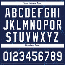 Load image into Gallery viewer, Custom Navy White 3D Pattern Two-Button Unisex Softball Jersey