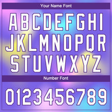 Load image into Gallery viewer, Custom Purple White-Pink 3D Pattern Two-Button Unisex Softball Jersey