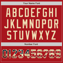 Load image into Gallery viewer, Custom Red Vintage USA Flag-City Cream Two-Button Unisex Softball Jersey