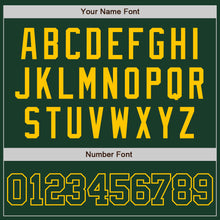 Load image into Gallery viewer, Custom Green Green-Yellow Two-Button Unisex Softball Jersey