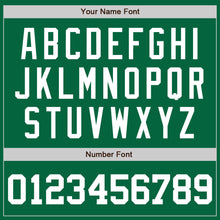 Load image into Gallery viewer, Custom Kelly Green White Two-Button Unisex Softball Jersey