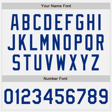 Load image into Gallery viewer, Custom White Royal-Red Two-Button Unisex Softball Jersey