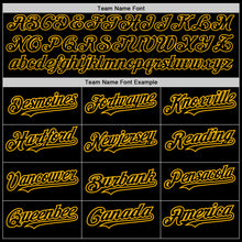 Load image into Gallery viewer, Custom Black Steel Gray Splash Ink Gold Authentic Baseball Jersey