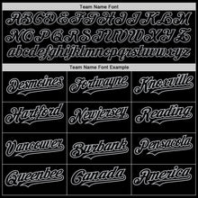 Load image into Gallery viewer, Custom Black Steel Gray Splash Ink Gray Authentic Baseball Jersey