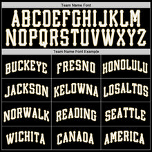 Load image into Gallery viewer, Custom Black Vegas Gold-Gray Authentic Split Fashion Baseball Jersey