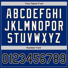 Load image into Gallery viewer, Custom Royal Black-Yellow Authentic Split Fashion Baseball Jersey