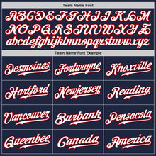 Load image into Gallery viewer, Custom Navy Red-Yellow Authentic Split Fashion Baseball Jersey
