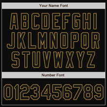 Load image into Gallery viewer, Custom Teal-Black Old Gold Authentic Split Fashion Baseball Jersey