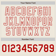 Load image into Gallery viewer, Custom Royal Cream-Red Authentic Split Fashion Baseball Jersey