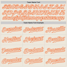 Load image into Gallery viewer, Custom Royal Cream-Orange Authentic Split Fashion Baseball Jersey