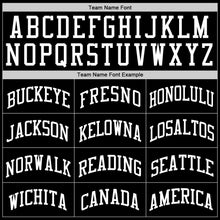 Load image into Gallery viewer, Custom Black White-Red Authentic Split Fashion Baseball Jersey