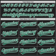 Load image into Gallery viewer, Custom Black Kelly Green-Yellow Authentic Split Fashion Baseball Jersey