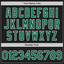 Load image into Gallery viewer, Custom Black Kelly Green-Yellow Authentic Split Fashion Baseball Jersey