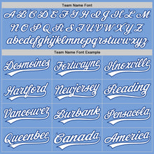 Load image into Gallery viewer, Custom Light Blue Light Blue White-Royal Authentic Split Fashion Baseball Jersey