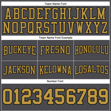 Load image into Gallery viewer, Custom Stitched Steel Gray Old Gold-Black Football Pullover Sweatshirt Hoodie