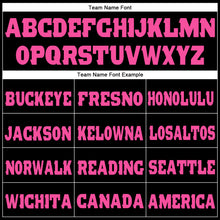 Load image into Gallery viewer, Custom Black Pink Fleece Jogger Sweatpants