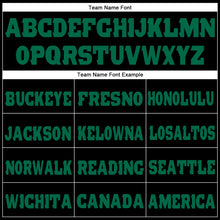 Load image into Gallery viewer, Custom Black Kelly Green Fleece Jogger Sweatpants