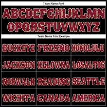 Load image into Gallery viewer, Custom Black Crimson-Cream Fleece Jogger Sweatpants