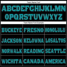 Load image into Gallery viewer, Custom Black Aqua Fleece Jogger Sweatpants