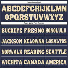 Load image into Gallery viewer, Custom Navy Cream Fleece Jogger Sweatpants