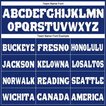 Load image into Gallery viewer, Custom Royal White Fleece Jogger Sweatpants