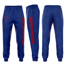 Load image into Gallery viewer, Custom Royal Red Fleece Jogger Sweatpants