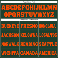 Load image into Gallery viewer, Custom Green Orange Fleece Jogger Sweatpants