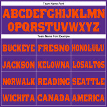 Load image into Gallery viewer, Custom Purple Orange Fleece Jogger Sweatpants