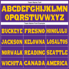 Load image into Gallery viewer, Custom Purple Gold Fleece Jogger Sweatpants