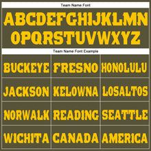 Load image into Gallery viewer, Custom Olive Gold Fleece Salute To Service Jogger Sweatpants