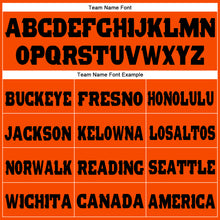 Load image into Gallery viewer, Custom Orange Black Fleece Jogger Sweatpants