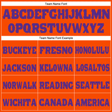 Load image into Gallery viewer, Custom Orange Purple Fleece Jogger Sweatpants