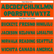 Load image into Gallery viewer, Custom Orange Kelly Green Fleece Jogger Sweatpants