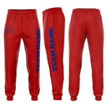 Load image into Gallery viewer, Custom Red Royal Fleece Jogger Sweatpants