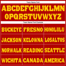 Load image into Gallery viewer, Custom Red Gold Fleece Jogger Sweatpants