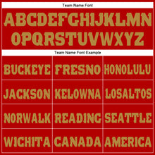 Load image into Gallery viewer, Custom Red Old Gold Fleece Jogger Sweatpants