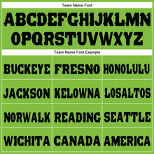 Load image into Gallery viewer, Custom Neon Green Black Fleece Jogger Sweatpants