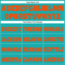 Load image into Gallery viewer, Custom Aqua Orange Fleece Jogger Sweatpants