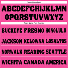 Load image into Gallery viewer, Custom Pink Black Fleece Jogger Sweatpants