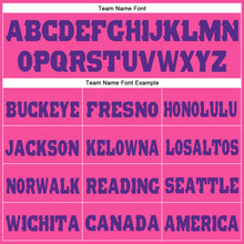 Load image into Gallery viewer, Custom Pink Purple Fleece Jogger Sweatpants