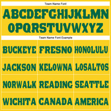 Load image into Gallery viewer, Custom Gold Kelly Green Fleece Jogger Sweatpants