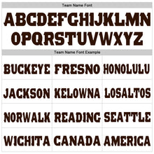 Load image into Gallery viewer, Custom White Brown Fleece Jogger Sweatpants