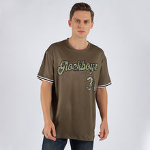 Load image into Gallery viewer, Custom Olive Camo-Black Performance Salute To Service T-Shirt