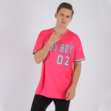 Load image into Gallery viewer, Custom Pink White-Light Blue Performance T-Shirt