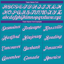 Load image into Gallery viewer, Custom Teal Purple-White Authentic Throwback Basketball Jersey